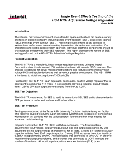 HS-117RH SEE Test Report