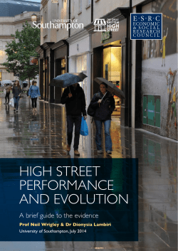 High Street Performance and Evolution