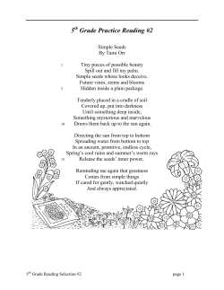 5th Grade- Selection 2