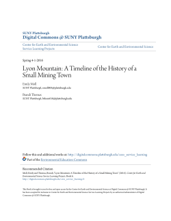 Lyon Mountain: A Timeline of the History of a Small Mining Town
