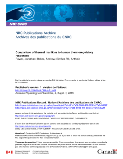 Comparison of thermal manikins to human thermoregulatory