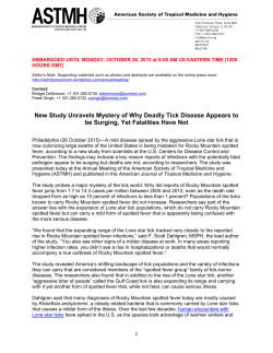 New Study Unravels Mystery of Why Deadly Tick Disease