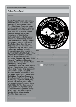 Robert Ross Band - Musicians Exchange Online