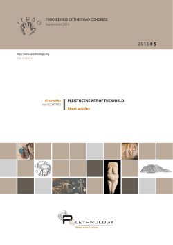 the Role of Human Representation in Paleolithic Societies