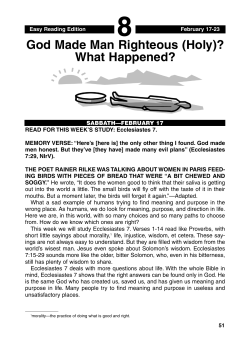 God Made Man Righteous (Holy)? What Happened?