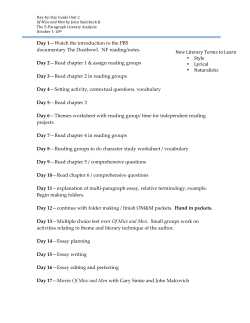 Day 1&mdash;Watch the introduction to the PBS documentary The