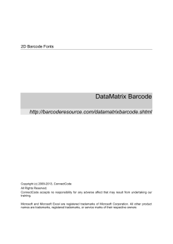2D Barcode Fonts - Barcode Resource