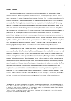 1 Research Summary What if anything does recent interest in
