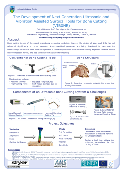 Abstract Components of an Ultrasonic Bone Cutting System