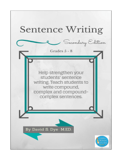 Simple Sentences - Create Better Writers