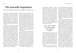 The Scientific Inquisition