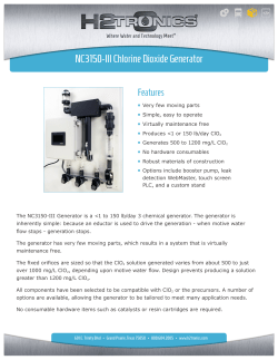NC3150-III Chlorine Dioxide Generator