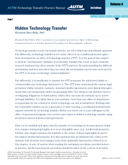 Hidden Technology Transfer