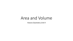 Area and Volume