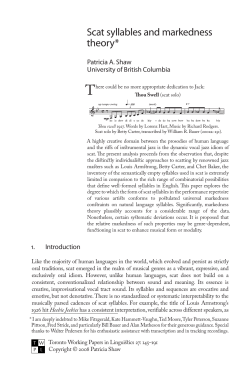 this PDF file - Toronto Working Papers in Linguistics