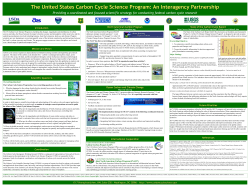 An Interagency Partnership - US Carbon Cycle Science Program