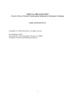Virtual Organization