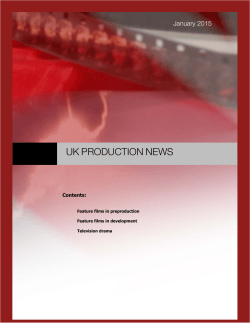 January 2015 - UK Production News