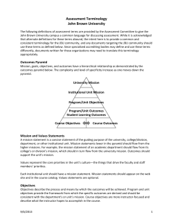 Appendix T - Assessment Terminology