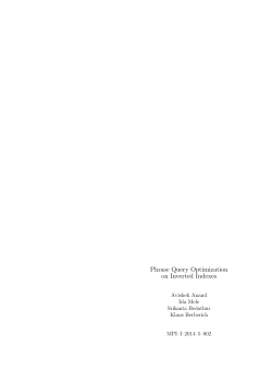 Phrase Query Optimization on Inverted Indexes