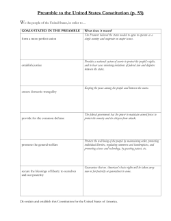 The Preamble to the U.S. Constitution (p. 52-53)