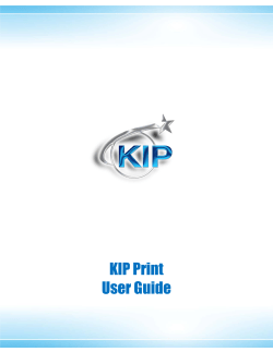 KIP Print User Guide