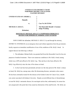 Defendant`s Unopposed Emergency Motion for