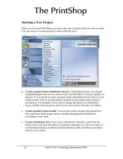 Starting a New Project