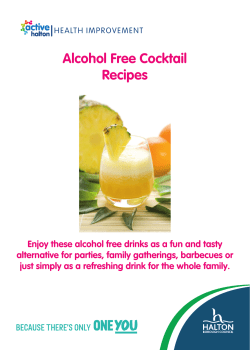 Alcohol Free Cocktail Recipes - Halton Health Improvement Team