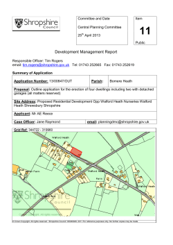 11 Land opposite Walford Heath Nurseries
