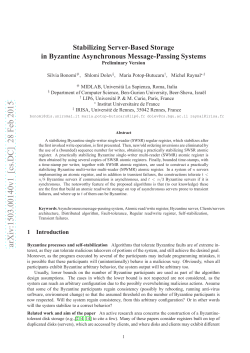 Stabilizing Server-Based Storage in Byzantine Asynchronous