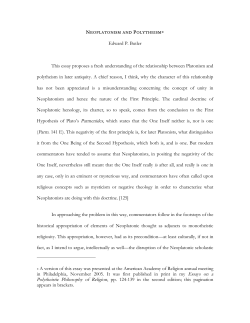 Neoplatonism and Polytheism