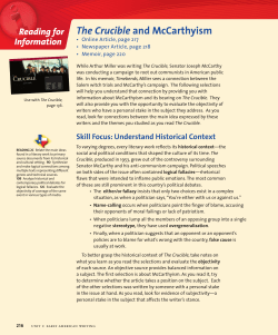 The Crucible and McCarthyism