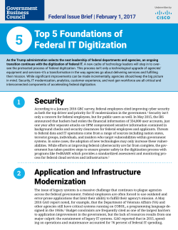 Government Business Council Top 5 Foundations of Federal IT