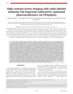High contrast tumor imaging with radio