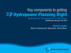 Key components to getting hydropower planning right