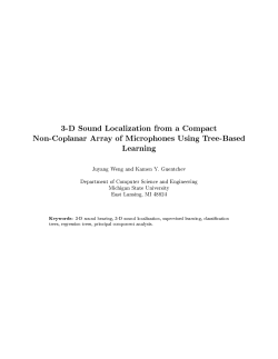 3-D Sound Localization from a Compact Non