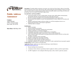 Public Address Announcer