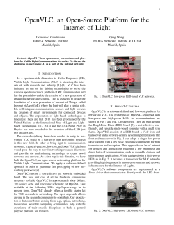 OpenVLC, an Open-Source Platform for the