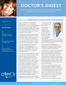 doctor`s digest - St. Louis Children`s Hospital