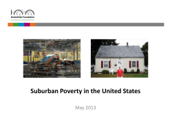 Suburban Poverty in the United States
