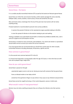 Gonorrhoea - BASHH Guidelines