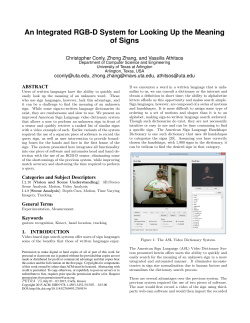 An Integrated RGB-D System for Looking Up the Meaning
