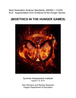 (BIOETHICS IN THE HUNGER GAMES)