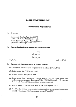 1 -Nitronaphthalene - IARC Monographs on the Evaluation of