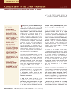 Consumption in the Great Recession