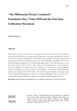 Foundation Day, Vision 2020 and the Post