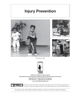 Injury Prevention - California Childcare Health Program