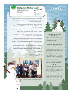 Autumn/Winter 2016 Newsletter