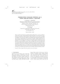 predicting climate tipping as a noisy bifurcation: a review